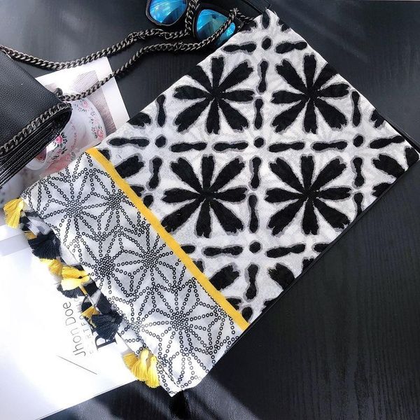 

scarves women floral print scarf sun protected cape shawls fashion summer dots printed girls soft black yellow tassels, Blue;gray