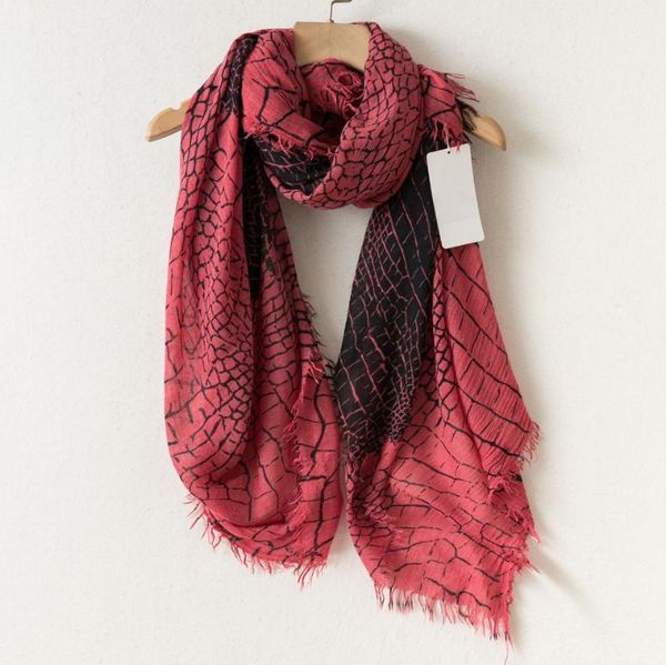 

scarves women four seasons modal cotton check print scarf, Blue;gray