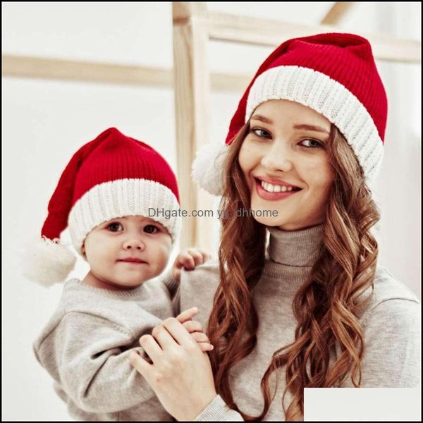 Berets bonés Chapéus Chapéus, Lenços Luvas Moda Aessórios Bonito Pompom Crianças Menina Menina Beanie Cap de Natalfica Christmas Child Child Chapéu Efeitos Color Hook Mo