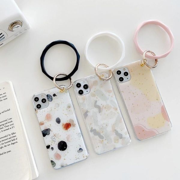 

card holders bracelet epoxy x/xsmax soft 7/8p the graffiti is suitable for apple 11promax mobile phone case marble pattern, Brown;gray