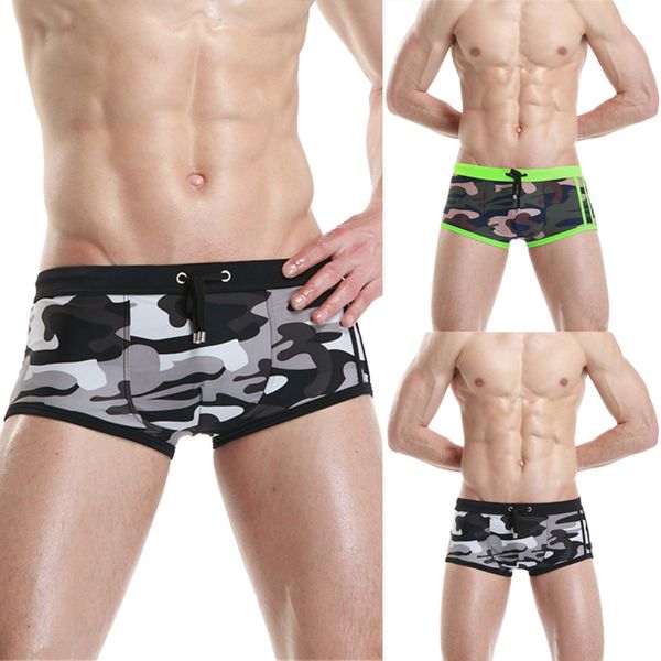 

pants for men camouflage fashion underwear mens cotton breathable bulge briefs swimming trunks w0329