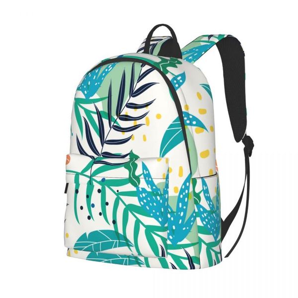 

backpack abstract nature leaves 2021 bag fashion travel school shoulder