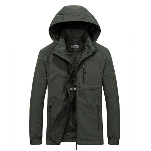 

men's jackets 2021 autumn men's windbreaker waterproof military hooded water proof wind breaker casual coat male clothing, Black;brown