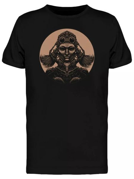 

Cyberpunk Girl Suit Gas Mask Tee Men's -Image by Shutterstock, White;black