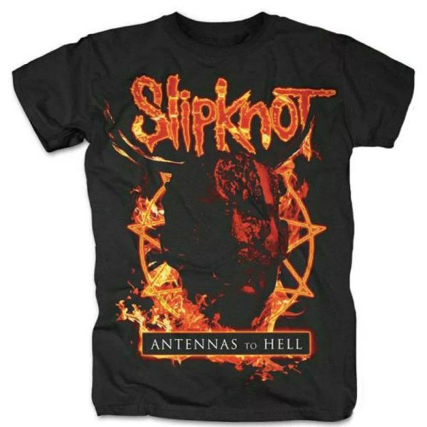 

slipknot antennas from heii licensed men t-shirt, White;black