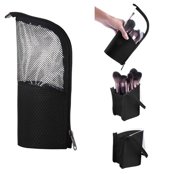 

makeup brushes brush bag travel toiletry case zipper female holder women accessories tools