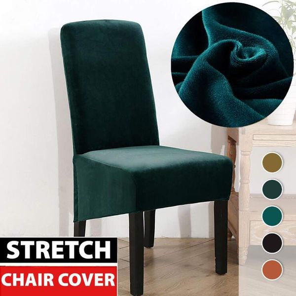 

chair covers solid color cover stretch spandex elastic slipcovers grey for dining room kitchen wedding banquet el