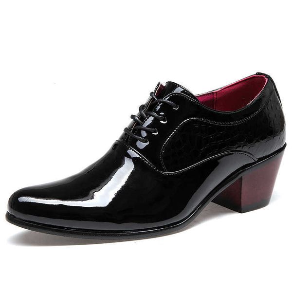 

spring casual shoes pointed men's business ess leather british wedding, Black