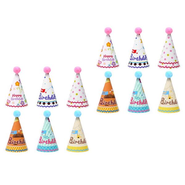 

party hats 12pcs delicate children birthday po props kids caps