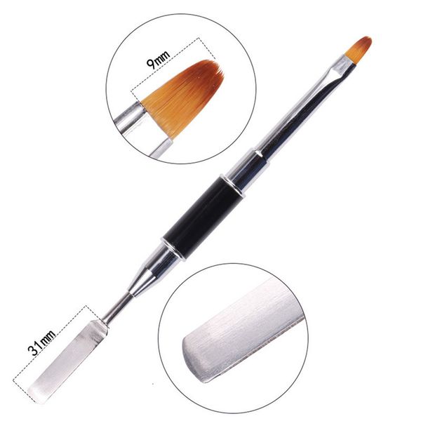 

head double steel nail push painting flower dual purpose brush