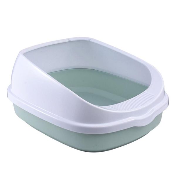 

cat beds & furniture pet toilet bedpan anti splash cats litter box tray with scoop kitten dog clean toilette plastic sand supplies
