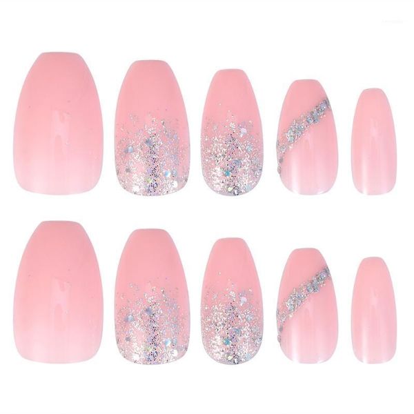 

pcs nail art detachable manicure tips decor with glue (blue)1, Red;gold