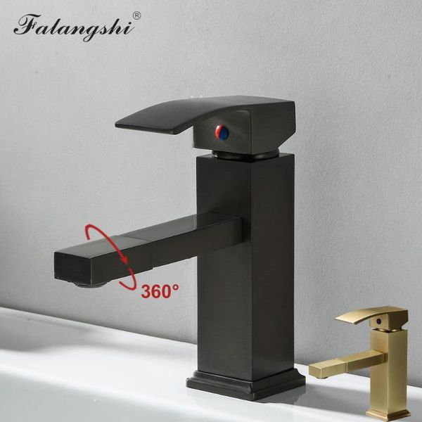 

bathroom sink faucets faucet 360 swivel spout deck mounted single hanlde and cold basin mixer tap black wb1077