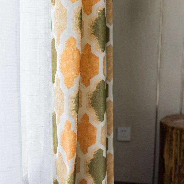 

curtain & drapes fabric modern simple polyester cotton printed for bedroom living room simplicity