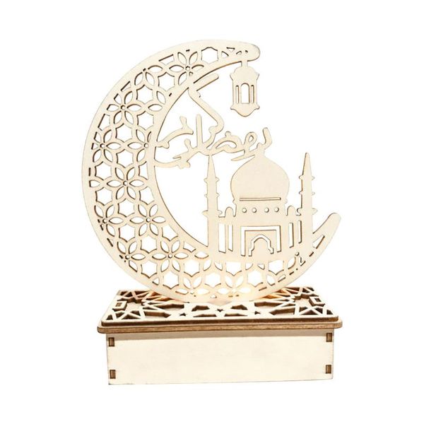 

muslim ledeid mubarak wooden gifts can be diy decorminiatures decor eid for al fitr pesebres de navidad decorative objects & figurines