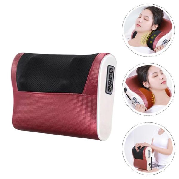 

pillow 1pc electric practical neck massager back tool (red)