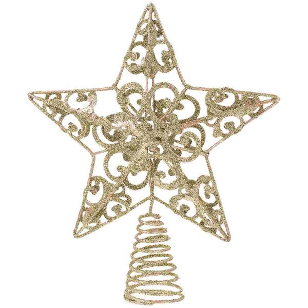 

christmas decorations 1pc iron five-pointed star xmas tree er decor decorative craft