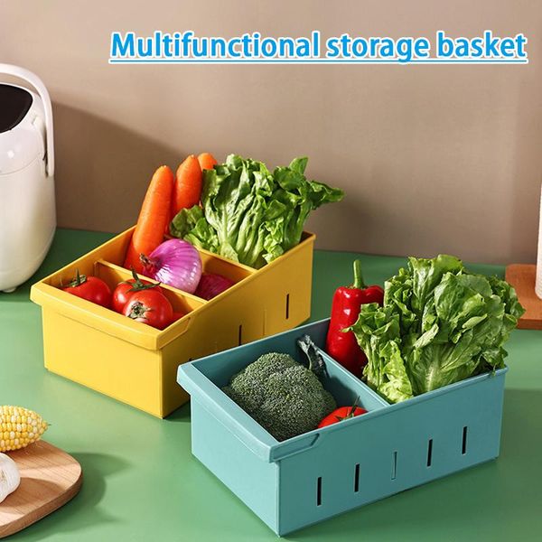 

storage baskets basket with moveable plates portable desksundries food snack organizer bins for shelves thick pp material free