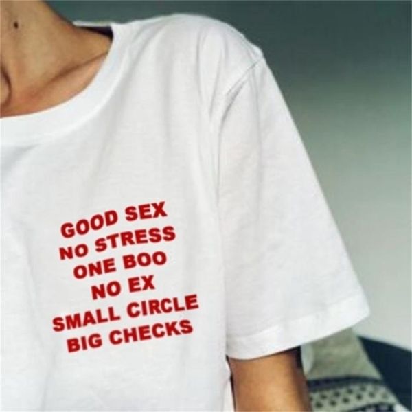 

no stress one boo letter print tee 210512, White