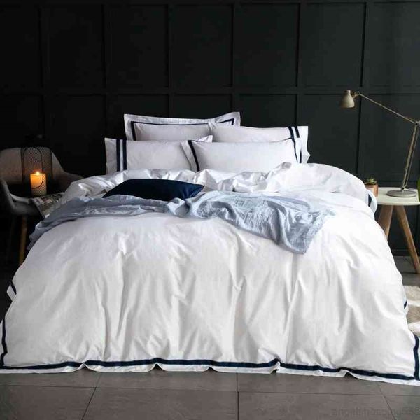 

luxury egyptian cotton  king size bedding white bed duvet cover bed/flat fit sheet set bedlinen pillowcases