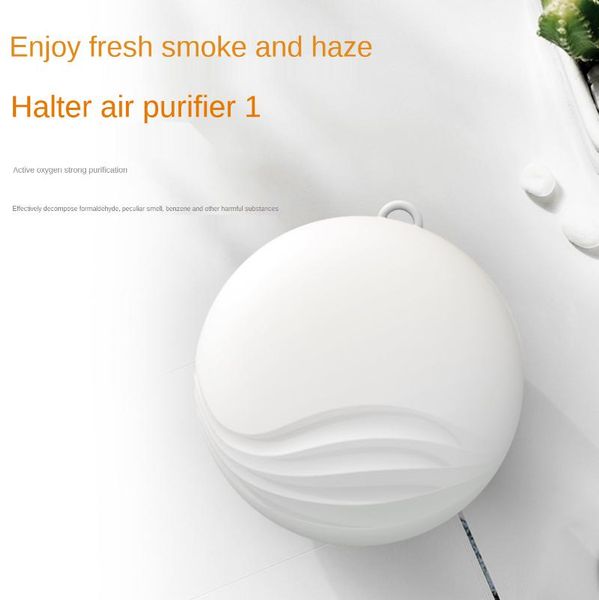 

car air freshener purifier portable negative ion necklace hanging neck with oxygen bar cross-border mini home dust removal,haze,formaldehyde