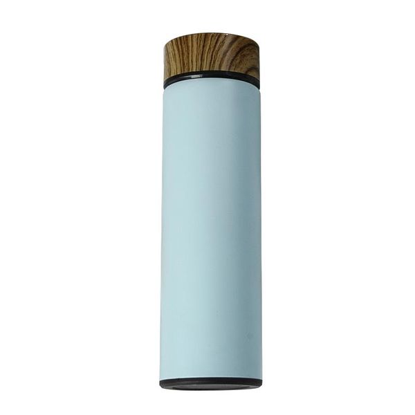 

water bottles hiking easy clean indoor outdoor with lid wood grain travel mug portable student recyclable smooth stainless steel tumbler