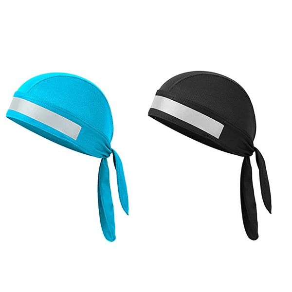 

pure cycling cap head scarf summer running hat hood reflective design headband riding bandana pirate caps & masks, Black