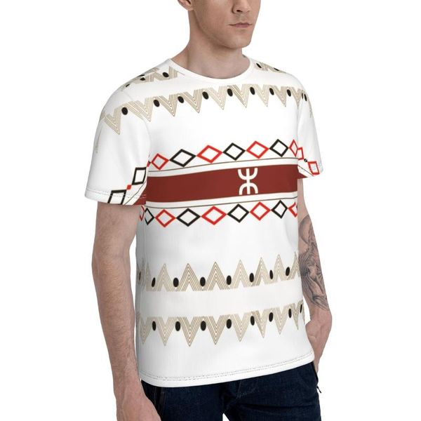 

men's t-shirts amazigh vintage, berbere vintage t-shirt t shirt print humor graphic berber flag tees european size, White;black