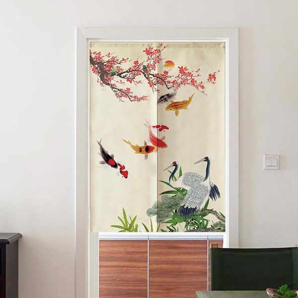 

chinese doorway curtain living room bedroom feng shui partition half kitchen noren & drapes