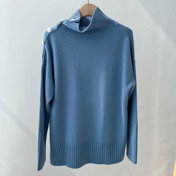

women's sweaters sweaters 100% cashmere turtleneck sweater women hem split two colors loose casual autumn ladies pullovers with bu 6t0d, White;black