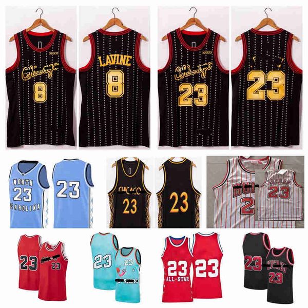 

23 mj basketball jerseys zach 8 lavine jersey 2021 edition city white blue s-xxxl, Black;red