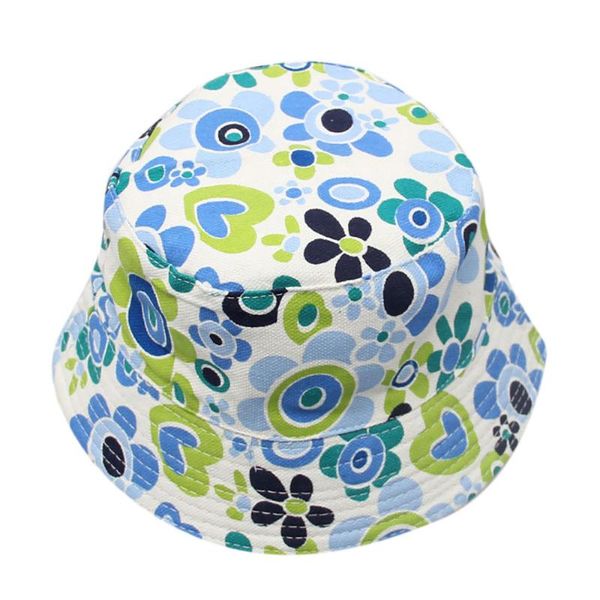 

caps & hats summer toddler baby kids boys girls floral pattern bucket sun helmet cap accessories sunscreen beach protect #723, Yellow