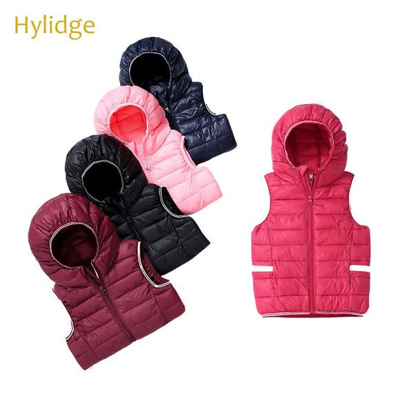 

hylidge autumn winter girl boy vest jacket coat children kids clothing down-cotton hooded waistcoat baby infant outfit clothes, Camo