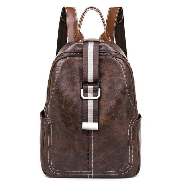

outdoor bags pu leather backpack women bag trend