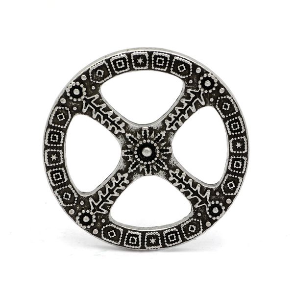 

viking series new men's button necklace jewelry, Silver