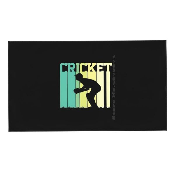 

towel vintage retro cricket print washcloth face soft sport team friend game