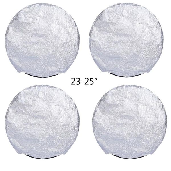 

car covers 4 pcs/set tire wheel protector waterproof sun rain frost snow aluminum film protective cover