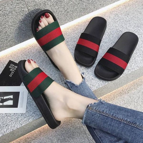 

summer women's slippers fashion sandals platform casual cute luxury women slipper shoes home bath non-slip wear 2021, Black