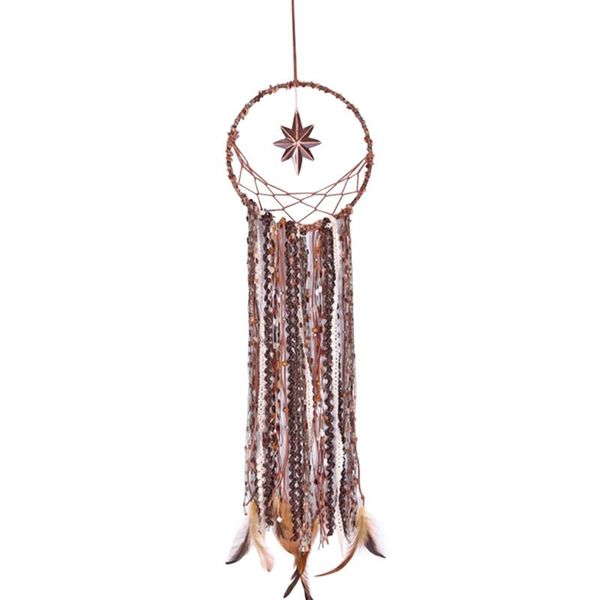 Figuras decorativas Objetos Crianças Bedro Parede pendurada Decoração de casas Dream Catcher Pena pendente Nórdico Estilo de ornamento de aniversário