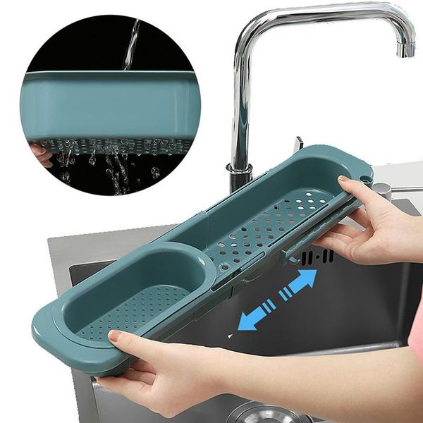 

kitchen storage & organization sink rack organizer drainer basket bag faucet holder adjustablebathroom tool