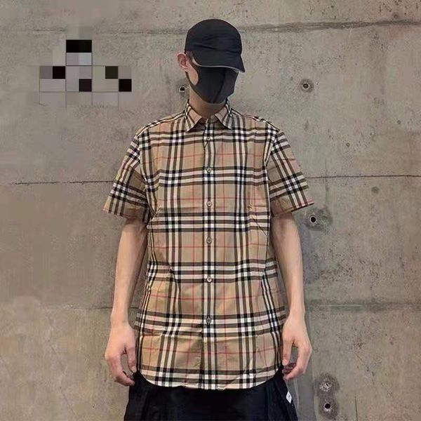 

brand two piece pants b home british plaid long sleeve shirt men and women lovers loose cotton lapel khaki slim stand co, White