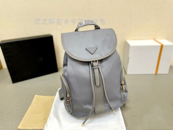 

men's silver large capacity nylon outdoor sports backpack