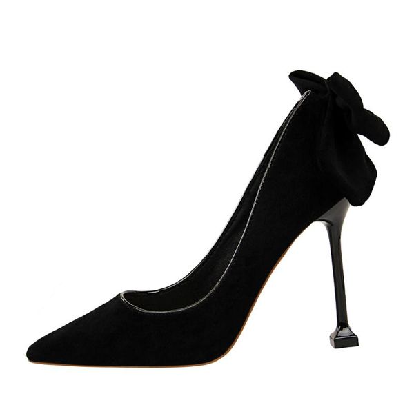

dress shoes metal carved thin heel high heels pumps women 2021 pointed toe ladies fashion candy colors wedding 17175, Black