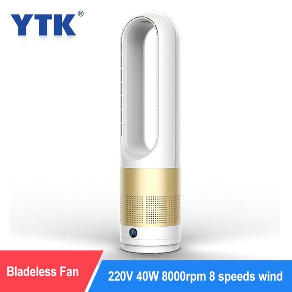 

electric fans bladeless fan household mute and cold air circulation 80Â°wide angle remote control timing 8 speed
