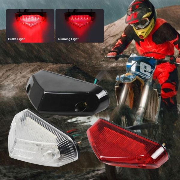 

emergency lights universal motorcycle light bar strip dc 12v 12led brake stail drl indicator for motorbike atv dirt bike