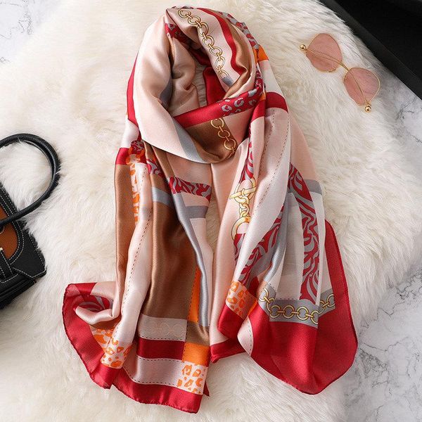 

scarves women scarf summer silk shawls fashion soft pashimina beach hijab lady buckle print stole bandana, Blue;gray