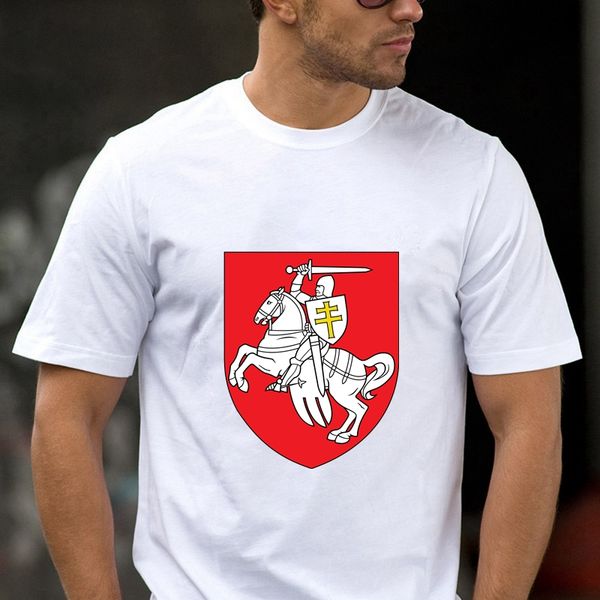 

50082# Vector Emblem of Belarus 1991 "Pursuit" t shirt men' Tshirt Fashion Cool O Neck Short Sleeve Tops, Mainly pictures