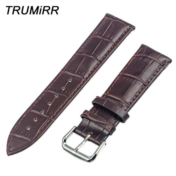 

watch bands 20mm genuine leather band strap bracelet for samsung gear s2 classic r7320 & r735 2 42mm pebble time round, Black;brown