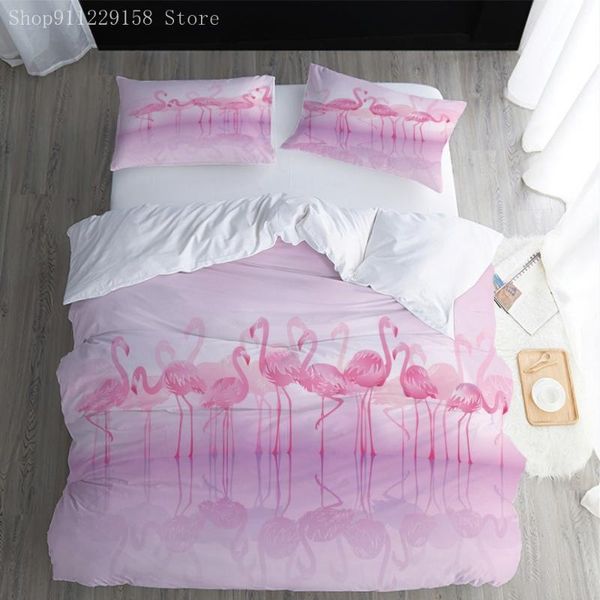 

bedding sets 3pcs pink duvet cover custom/king/europe/usa,2 pillowcases,quilt bed set animal cute thousand paper cranes pictures