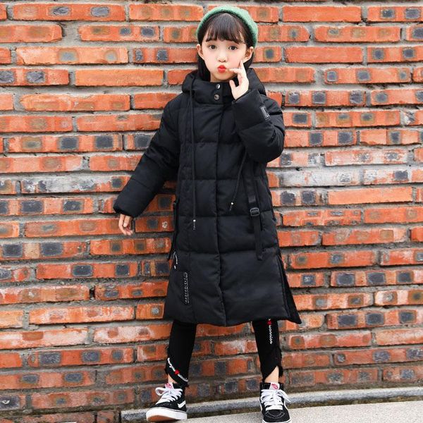

coat 2021 winter korean version of children's down jacket men's and women's long thick warm, Blue;gray